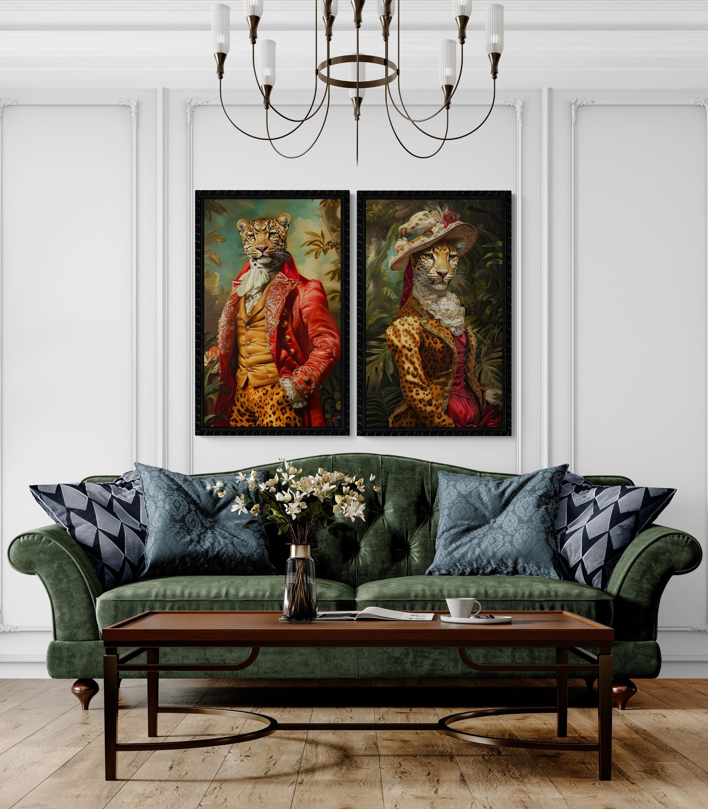 Edition collector - Deux toiles - Le couple Léopard