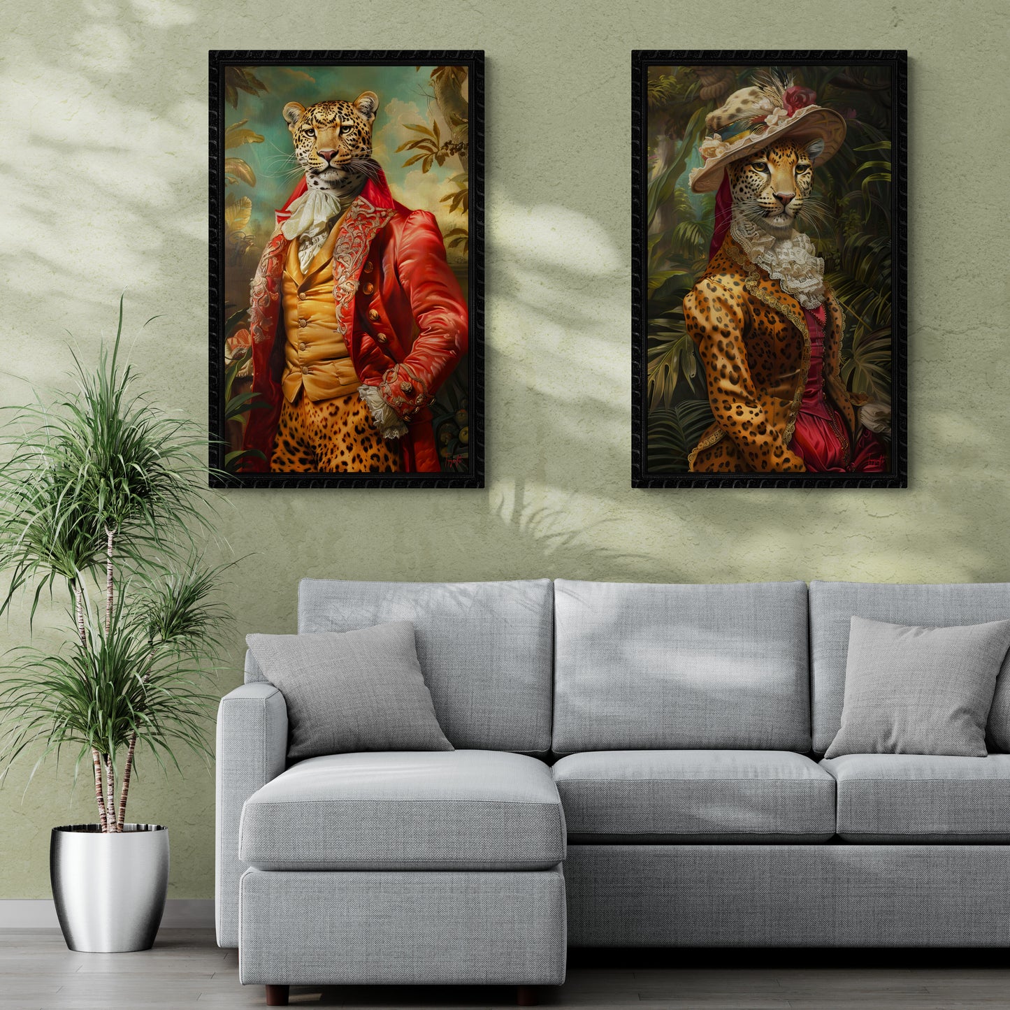 Edition collector - Deux toiles - Le couple Léopard