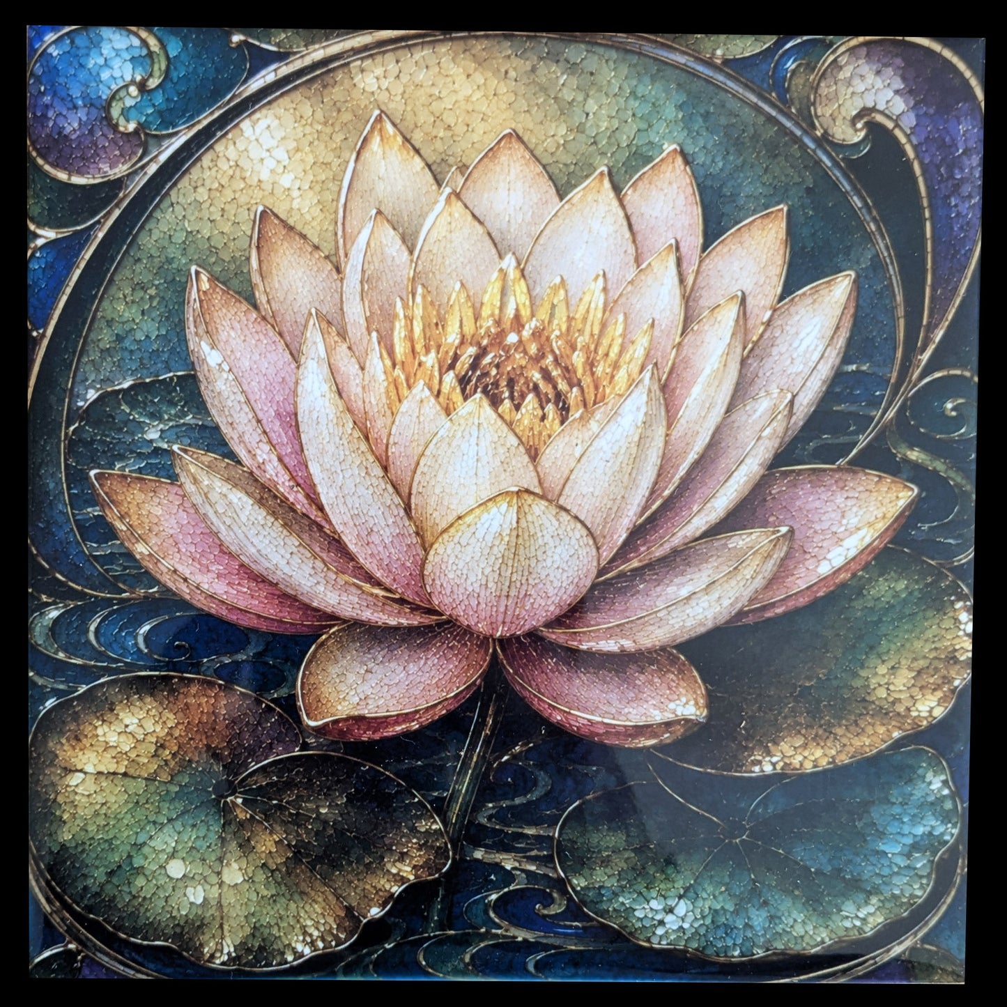 Fleur de lotus - Art nouveau