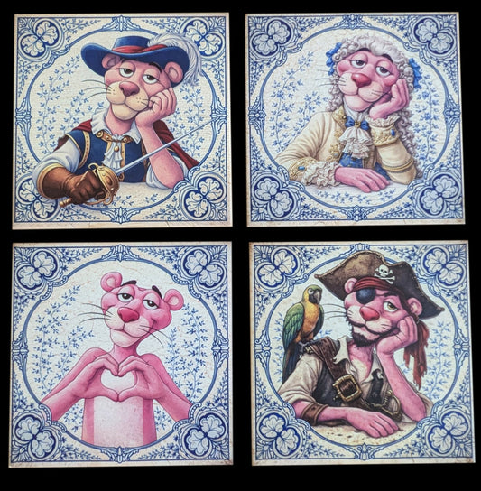Pink Heritage- 4 carreaux